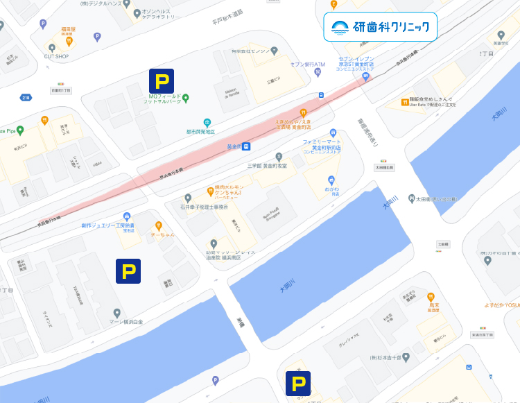 お車でお越しの方