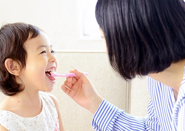 お子様の歯磨きに手こずっている方へ